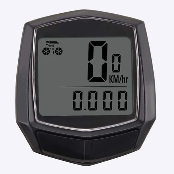 Kablet speedometer vanntett LCD-sykkelcomputer multifunksjonsstoppeklokke