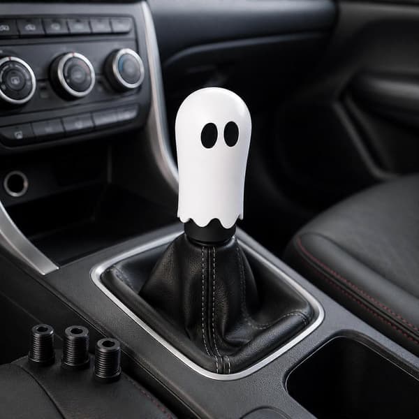 Auton muokkaus Ghost Shift Head Auton sisustus White Resin