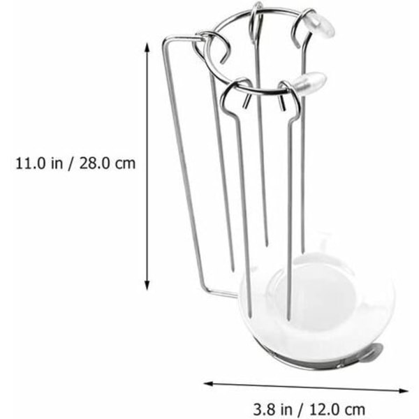 Kartokner 2 sæt rustfrit stål lodret grillspydstativ Kebabspyd hængende stativholder med 5 retter grillske