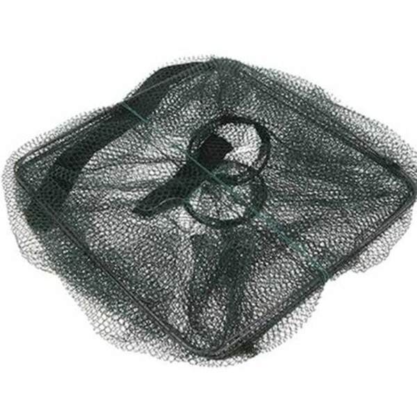 Kartokner Fiskenet, Bærbart, foldet Fiskenet Net Lynlås Net Sammenklappelig Krebsefælde Rejer Karper Krebs Krabbe Agn Cast Mesh Trap