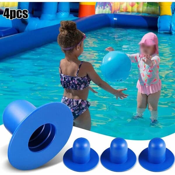 Sæt med 4 Intex-propper til poolprop, nedgravet poolfilter, filterpumpefilter til INTEX--