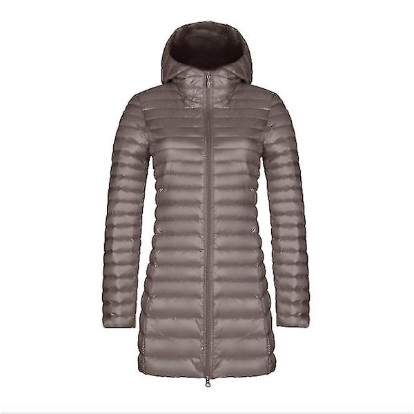 Dunjakke kvinders tynde lange stil Camel XL