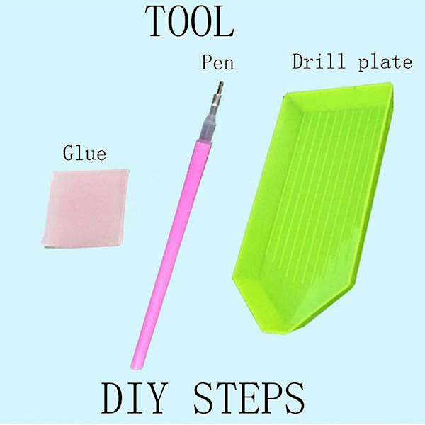 DIY diamantmaleri, korssting hodeskalle mønster kunstdekorasjon, for hjemmevegg,