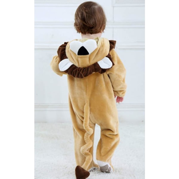 Baby Dinosaur kostym Barn Söt Hoodie Jumpsuit Halloween Lion 0-3 Months