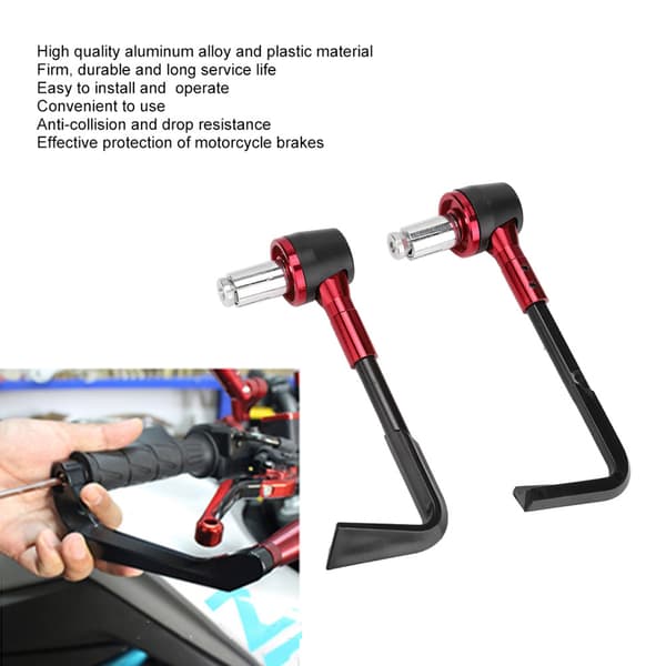 CNC Motorcykel Styret Bromsspaksskydd Röd