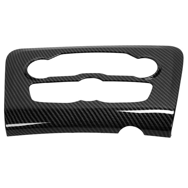 Kulfiberstil AC Kontrolpanel Trim Erstatning til Dodge Charger 2015 2021 Sort