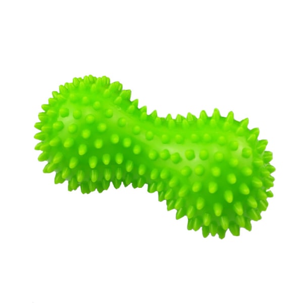 Jordnøddemassagebold, afslappende muskelfasciabold til yoga, PVC fodmassagebold (grøn),