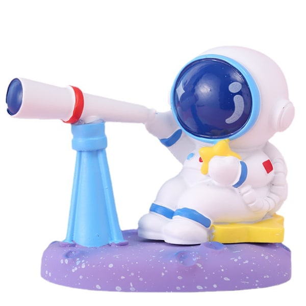Happy Planet Blind Box Creative Spaceman Astronaut Blind Box Doll Tide Play Figur (Happy Planet Whole Box med 4 sæt)