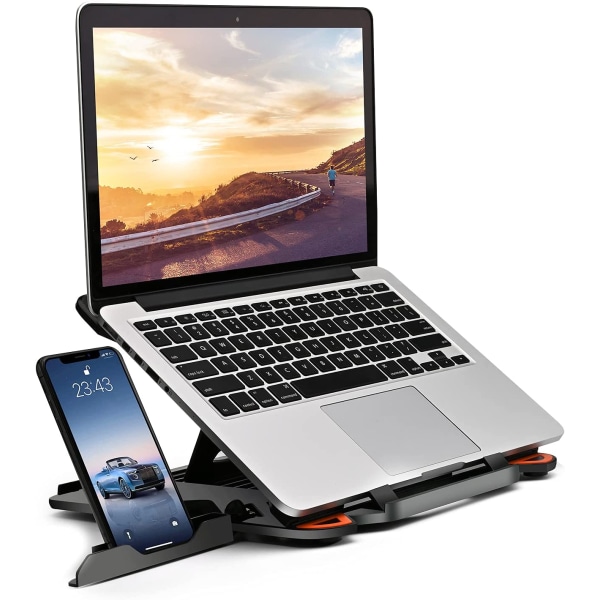 Ställ för bärbar dator Justerbart stativ för bärbar dator Flervinkelställ Mobiltelefonstativ Bärbart hopfällbart ställ för bärbar dator Laptopställ Co