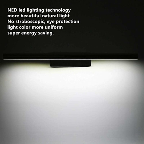 Lett baderomsspeillampe LED 5W Vegglampe Lys Bordlys Vanntett IP44 Justerbar 180° rustfri belysning De