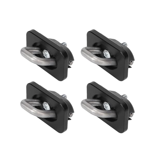 4 stk. lastebilsengfeste anker 1000 LBS rustfritt stål Chevy Silverado 2007-2021 svart