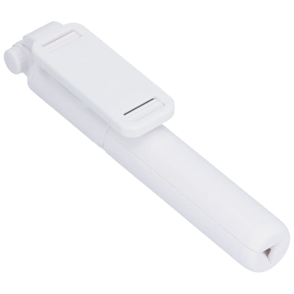 101 cm/39,8 tommer multifunksjonell stativ-selfiestang roterende Bluetooth-selfiestang for Android/iOS hvit