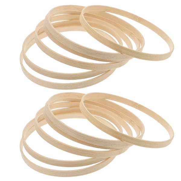 [HT]12 stk. 15 cm drømmefanger DIY-ringe runde bambusrammer til håndværk
