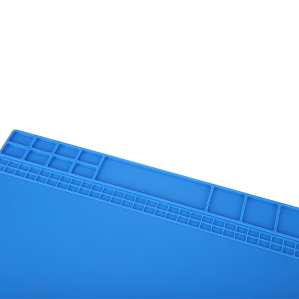 Isolasjon Silikonmatte Lodde Vedlikeholds Plattform Pad For Telefon PC Reparasjon (Mørkeblå)