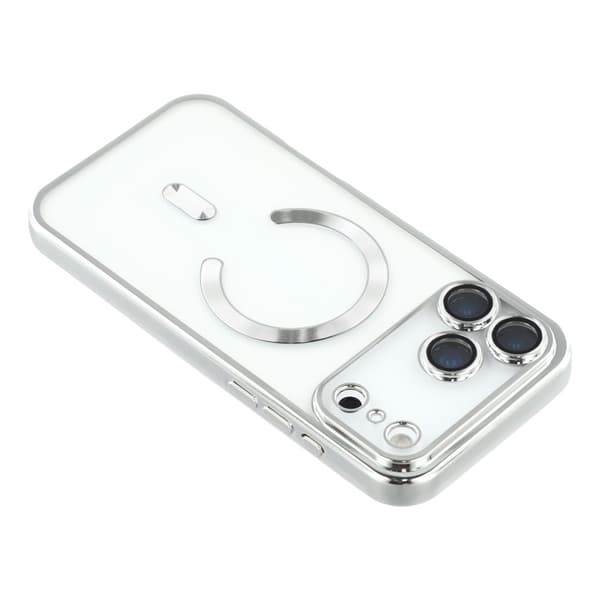 iPhone 17 Pro Cover MagSafe Electroplated TPU Sølv 32