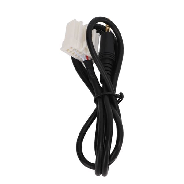 1m AUX Audio Input Adapter 3.5mm Klar Lyd Sort Erstatning til Mazda 2 3 5 6 MX5 RX8 Musikafspiller