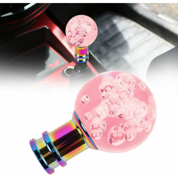 Akrylkristallbubbla växelspak Rund kulväxelspak Transparent Rose Shifter, modell: Rose