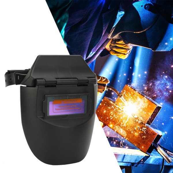 Automatisk solcellssvetsmask svart