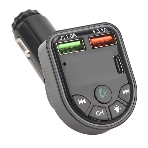 Langaton Bluetooth-autoadapteri USB-kädet vapaana ja MP3-musiikkisoittimella
