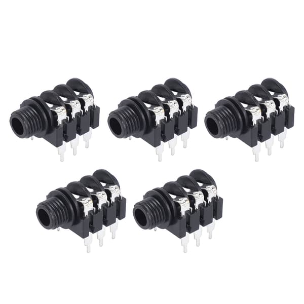 5 Stereo Jack 6,35 mm 6P Mikrofonkontakt Erstatning Revers Pickup Socket