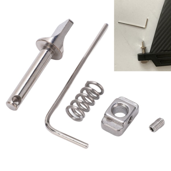 Surfbräda svansroder tillbehör fjäder rostfritt stål packning skruv fixering verktyg set