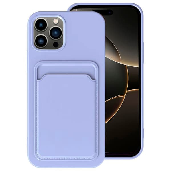 iPhone 16 Pro Max - Beskytt kortet ditt med et stilig silikondeksel Marinblå