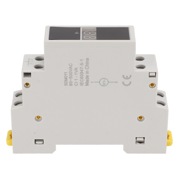 Mini Digital Voltmeter ABS Hus AC 80V til 500V til Elektrikere