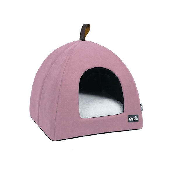 Kattlådan är universal under alla årstider, och inomhusjurtan är lätt att rengöra och tvätta (rosa M-medium),
