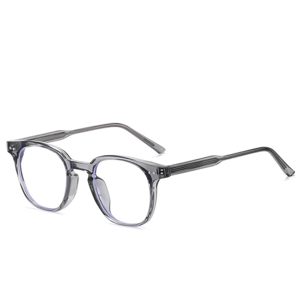 Flat blått lysblokkerende briller Kunst- og håndverksramme med risklips og pinner med klare stengler (Star Grey C2)