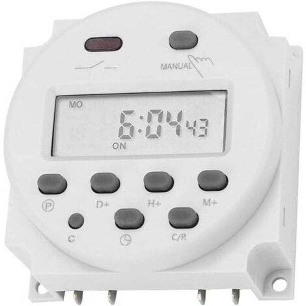 110V ajastinkytkin Digitaalinen elektroninen LCD-aikarelekytkin Ohjelmoitava LCD-digitaalinen mikrotietokone Mini Control Power Tim