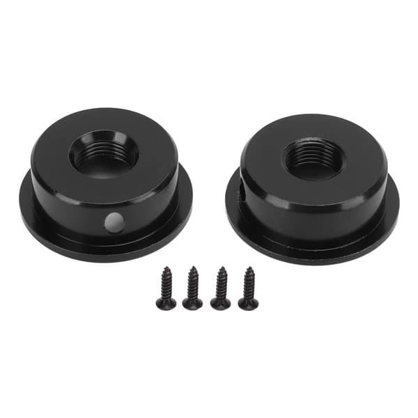2ST TL Elektrisk Gitarr Jackplatta Rund Metall Electrosocket med Monteringsskruvar Svart