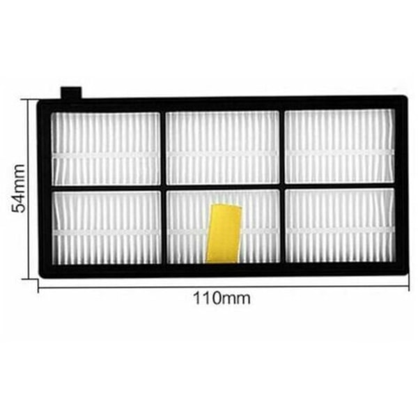 Ratsæt til iRobot Roomba 800(870 880 980) + udtræksbørste + 4 HEPA-filtre + udskiftning af sidebørste LYCXAM