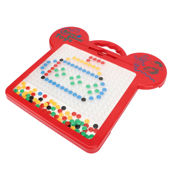 Magnetisk ritbräda Pedagogisk Intressant Doodle Board med stora prickar med 9 instickskort för 3 år över