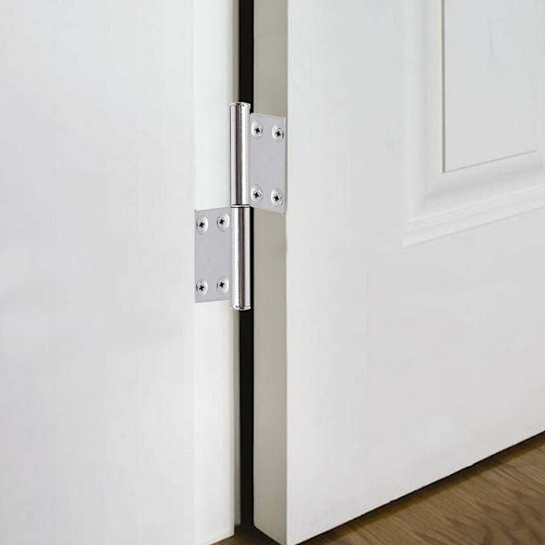 2kpl Lippu ruostumattomasta teräksestä valmistettujen saranoiden irrotettavat oven saranat oven saranat 360 asteen kiertoon ja 2 lehtisaranaa, hiljainen folio