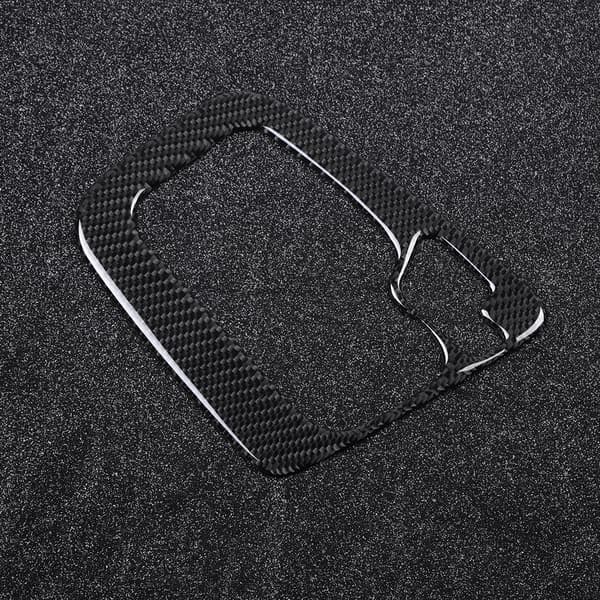 Kolfiber Vänsterstyrd Drivning Center Kontrollväxel Panel Kåpa Trim Passar E46 3-serien 1998-2005