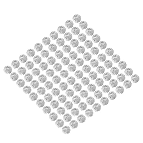 100 stk. Hårfletteperler Plast Store Hull 12mm Dreadlocks Hårfletter Transparent