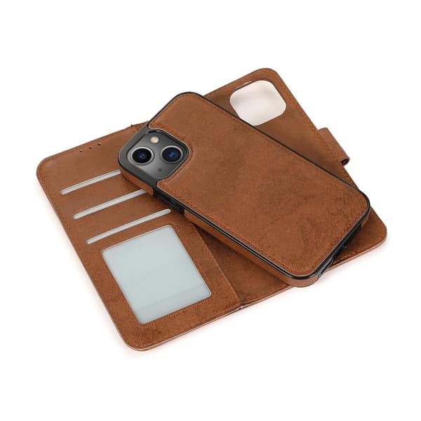 iPhone 13 Lommebok Magnet Kaffe Espresso brown
