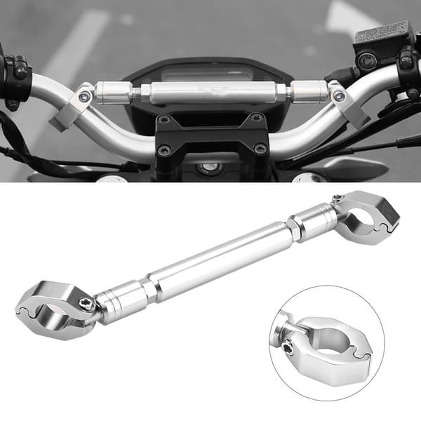 Motorcykelstyr Cross Bar Tilbehør i Aluminiumlegering Sølv