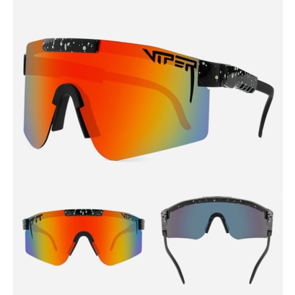 Stora solglasögon cykelglasögon UV400 färgglad beläggning blockerar effektivt solglasögon,