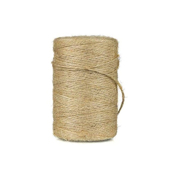 Jute * diameter 2 mm 200 meter hamparep DIY retro dekoration multifunktionell reptagg, för inomhus- och utomhusbelysning