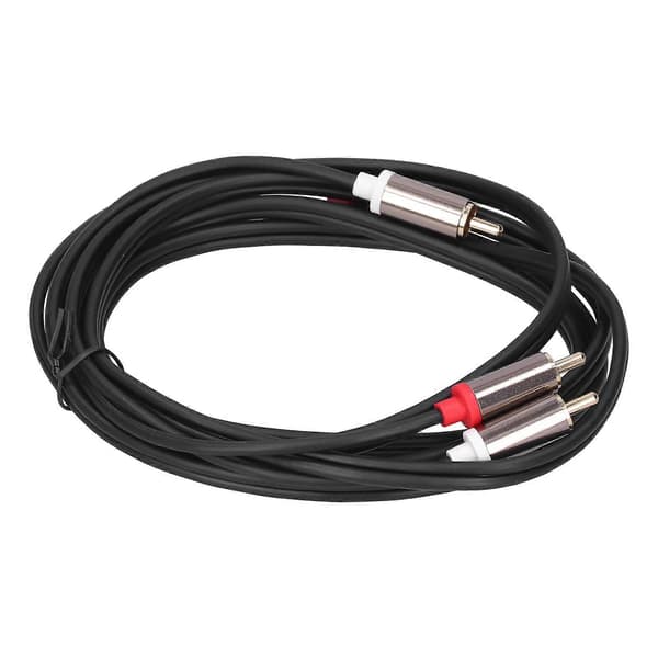 Kullattu 2RCA uros-uros-kaapeli - 2M/6.6ft