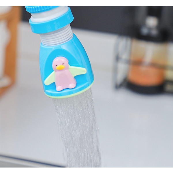 Kotitalouksien sarjakuva roiskevesisuihkuhana Jatkovesihana (Little Penguin Shower Basket Color),