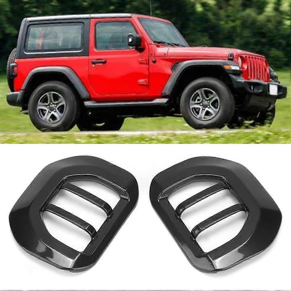 Svart bakspeillys for Jeep Wrangler JL 2018+ blinklys