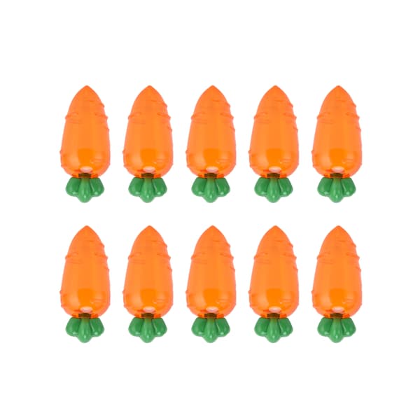 10 st morotsformad godislåda plast godisförvaring för bröllopsgåva festpresent transparent orange