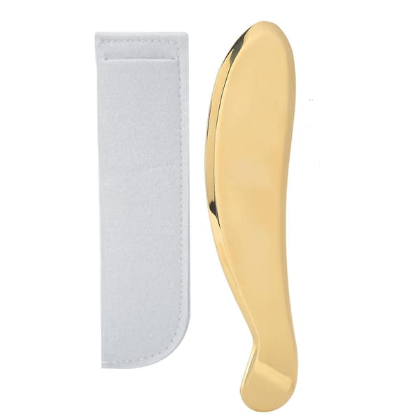 Messing Husholdnings Ansikts Gua Sha Massasjeverktøy Bærbar Nakke Kroppsterapi Skrapebrett