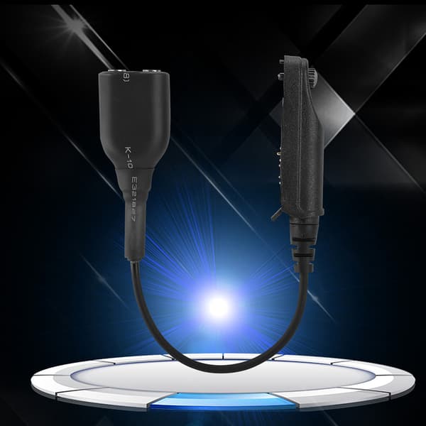 V-9R PLUS Walkie Talkie Lydkabel Adapter til K Interface 2Pin Headset Port