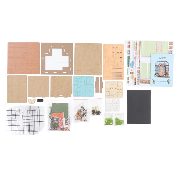 Miniature Dukkehus Kit 1:24 Skala - DIY Puslespil Legetøj til Hjemmefest Underholdning - Velegnet til Alderen 14+