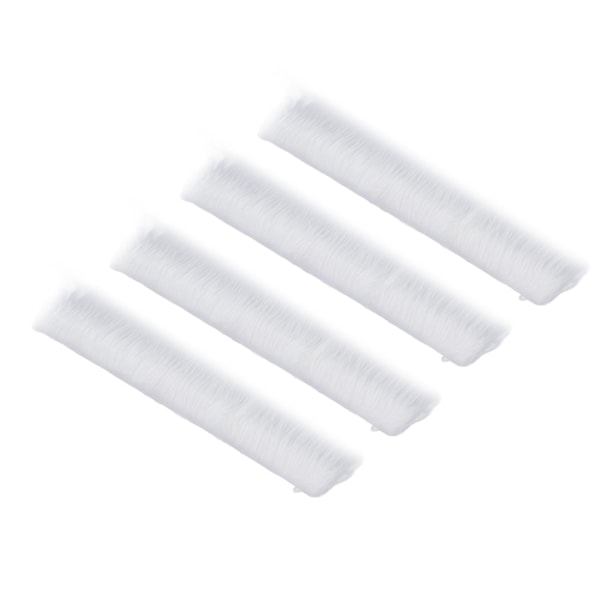 6 stk hvitt kunstpels 2x60 tommer mykt og behagelig vaskbart kunstig loddent pelsstoff for DIY-håndverk og klesøm