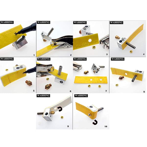10 stk. 3D Printer Tilbehør 2mm Tyk Varmeblok Bomuld Hot End Dyseisolering