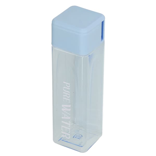 500ml 17oz Transparent Bärbar Vattenflaska med Handledsrem Blå